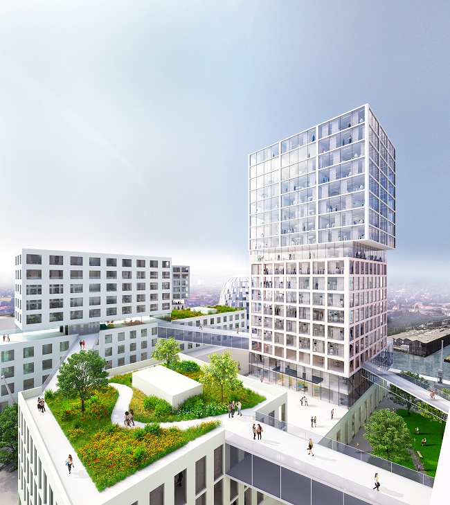 De daken van Hamburg